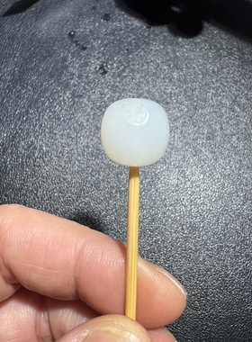 新疆和田玉白玉籽料桶珠勒子手链配珠文玩配饰尺寸卡12