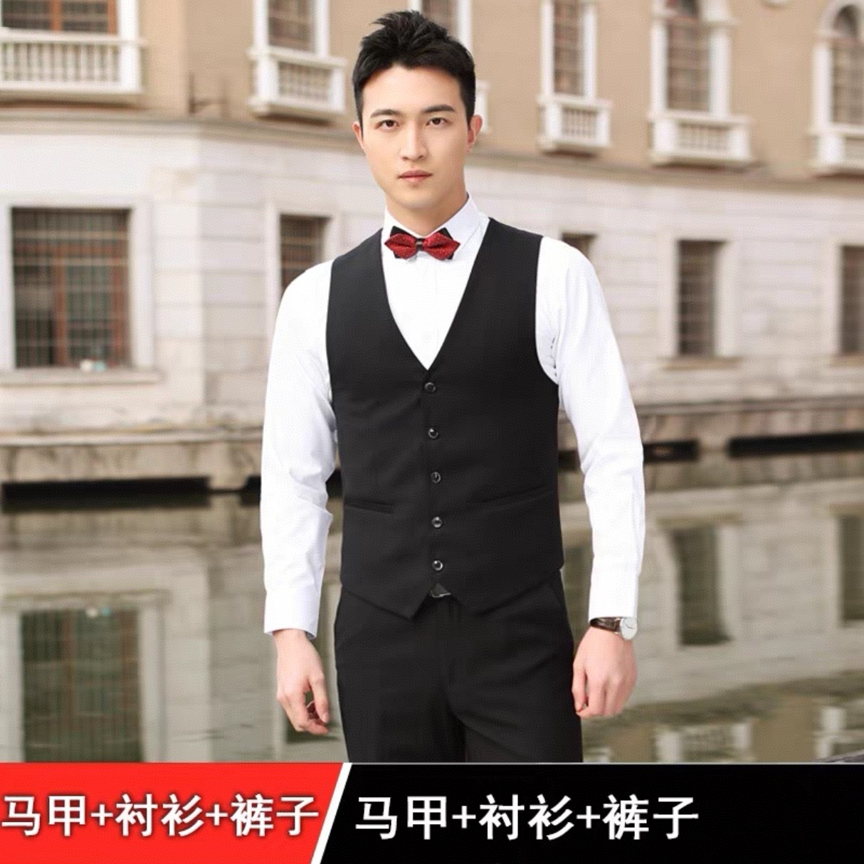 男士商务正装修身显瘦西服职业装