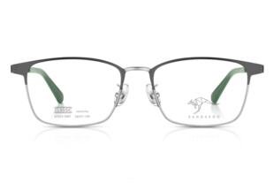 KANGAROO袋鼠眼镜框架超轻金属近视套镜夹片配镜新品正品323-3087