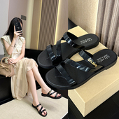 潮流沙滩凉拖鞋 2025新款 外穿网红爆款 室内家居厚底时尚 拖鞋 女夏季