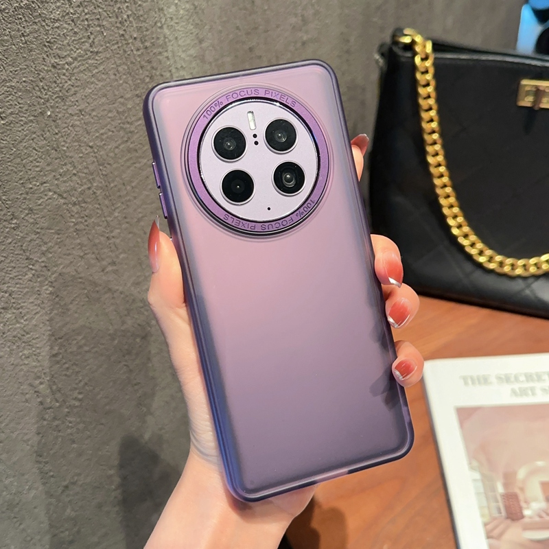华为mate50pro软胶磨砂透明防摔