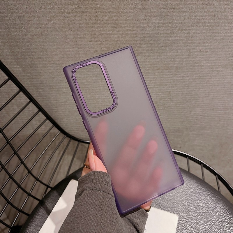 简约磨砂适用三星S22Ultra手机壳透明s22+防摔保护壳note20潮女款怎么看?