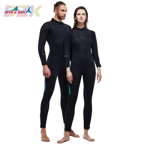 DIEV&SAIL新款5MM潜水服加绒保暖连体潜水衣加厚深浮潜冲浪冬泳h7