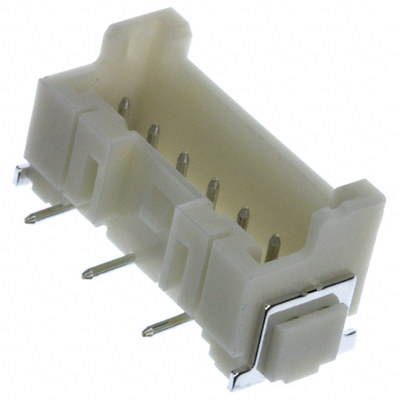 JST连接器2.5MM间距6pin立贴针座