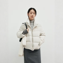FN爱与南希2025冬季90白鸭绒立领轻盈松弛感保暖百搭羽绒服02760