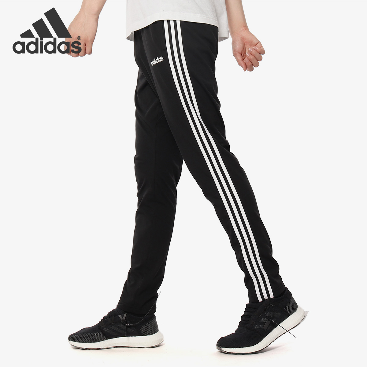 adidas正品男子休闲运动跑步长裤