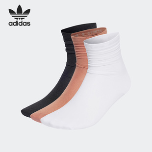 SOCK Adidas 阿迪达斯正品 三叶草CREW IB9186 3PP运动袜三双装