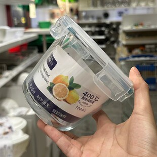 加深高硼硅玻璃饭盒加厚款保鲜盒汤碗微波炉专用加热中午带饭带汤