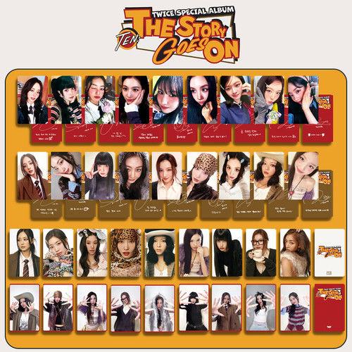 TWICE十周年小卡 TEN The Story Goes On 明信片特典卡ins 周子瑜