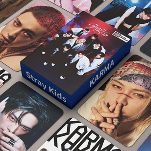 55张Stray Kids KARMA自印小卡黄铉辰李龙馥LOMO卡自制卡片