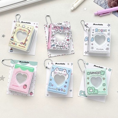 原创草莓一寸卡册大头贴相册证件照相册挂件收纳册追星小卡卡册