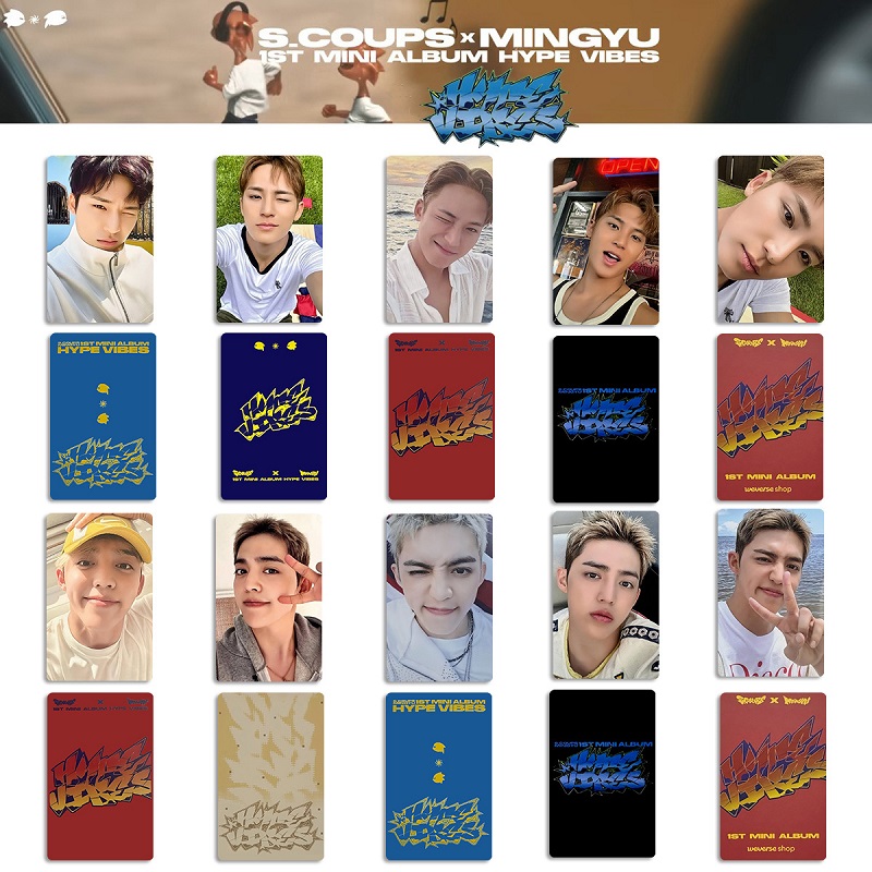 SVT CM小分队S.COUPS MINGYU特典自印小卡HYPE VIBES小卡崔胜澈
