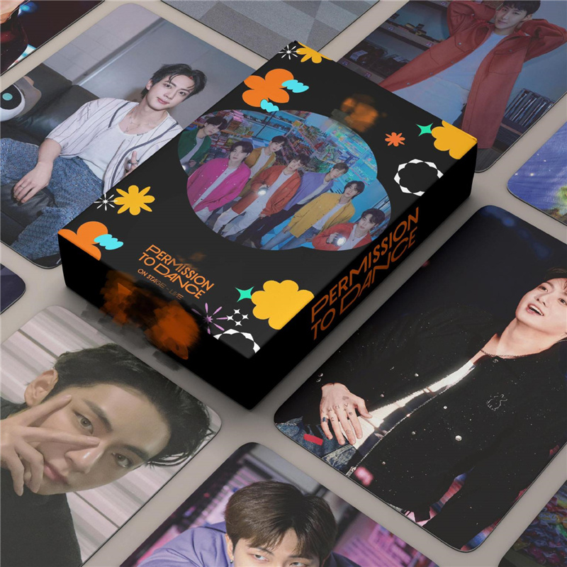 防弹少年团55张小卡田柾国金泰亨照片卡PTD ON STAGE明信片收藏卡