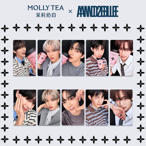 AND2BLE章昊沈泉锐联名卡Curiosity自印小卡 MOLLY TEA奶茶小卡