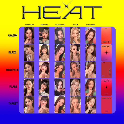 (G)I-DLE 娃HEAT单人专辑小卡宋雨琦叶舒华周边GIDLE收藏随机卡