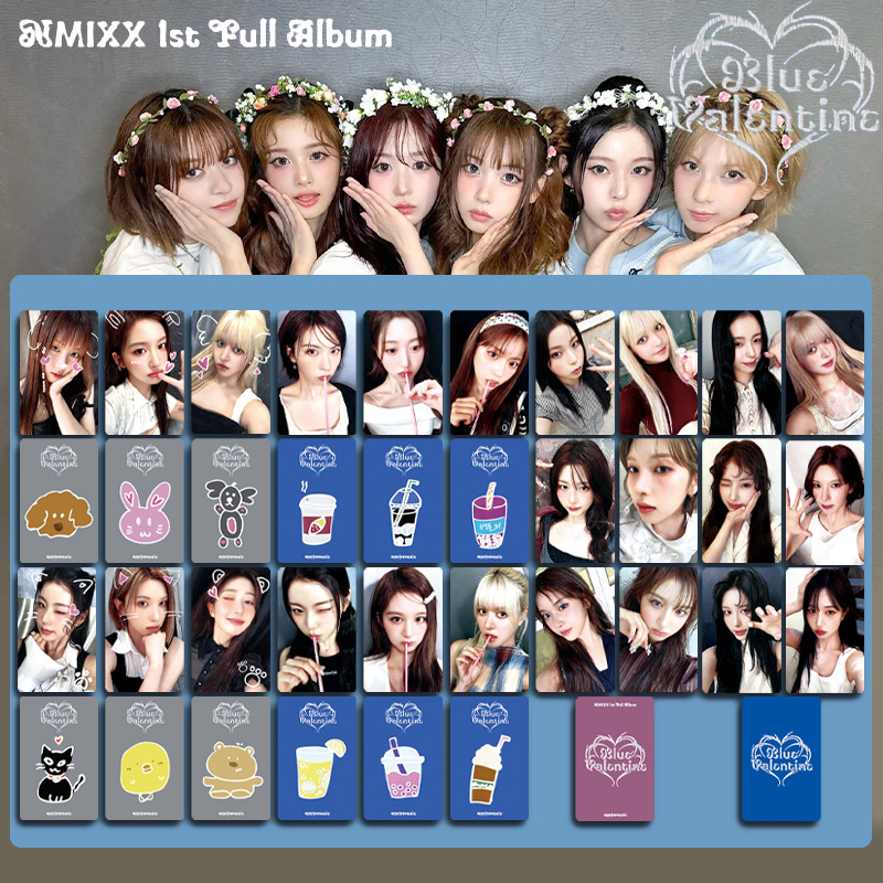 NMIXX明信片特典卡小卡周边Blue Valentine专辑卡幸运卡 吴海媛