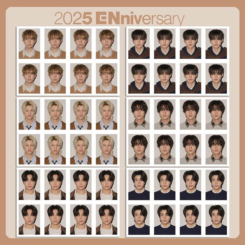 EN符2025 ENniversary一寸照片五周年ID证件照李羲承 朴综星自制