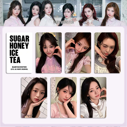 BABYMONSTER宝怪SHIT小卡SUGAR HONEY ICE TEA明信片郑雅贤自印卡