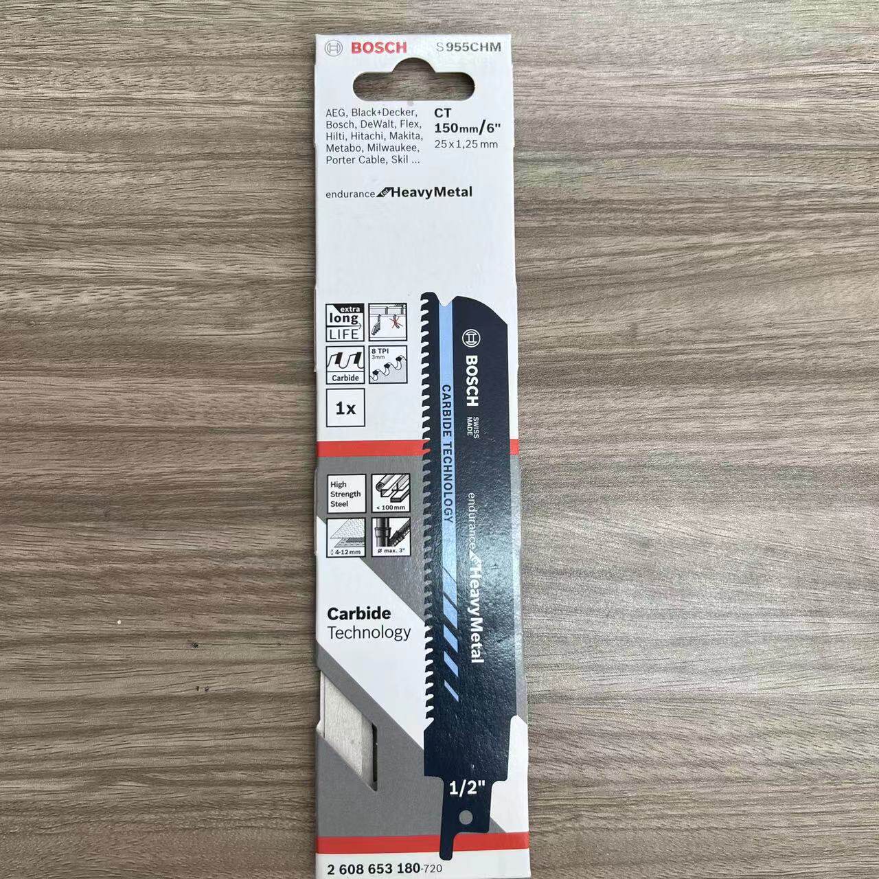 德国bosch博世马刀锯条切割锯往复锯条s955chm电动钢锯条瑞士原装