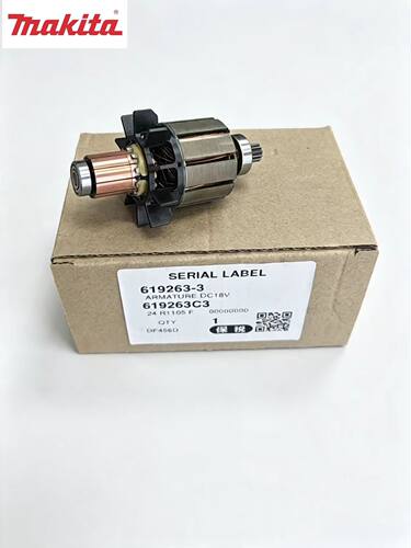 牧田MAKITA冲击起子机DDF456/DHP456电钻正品配件转子619263-3