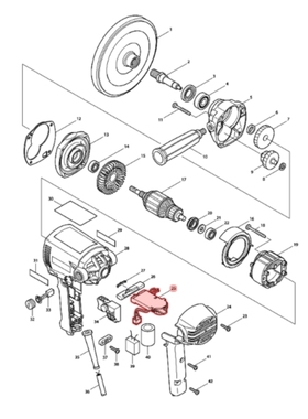 牧田MAKITA电动工具电动盘式抛光机PV7000C原装正品配件控制器