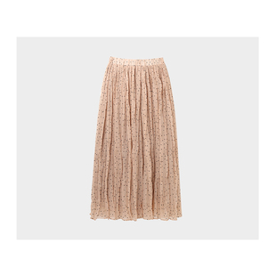 松紧半身裙修身 高腰时尚 显瘦休闲A字裙 新款 波点长裙2026春夏季