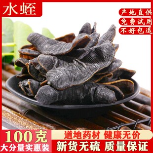 中药材水蛭干 清水水蛭 大个蚂蟥干 100克 包邮非500克