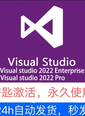 VS2022 2019 2015专业版企业版秘钥序列号2017激活远程安装studio