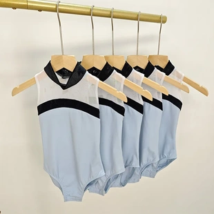 小立领芭蕾舞蹈练功服韵律服舞蹈形体艺术体操连体服儿童女高领