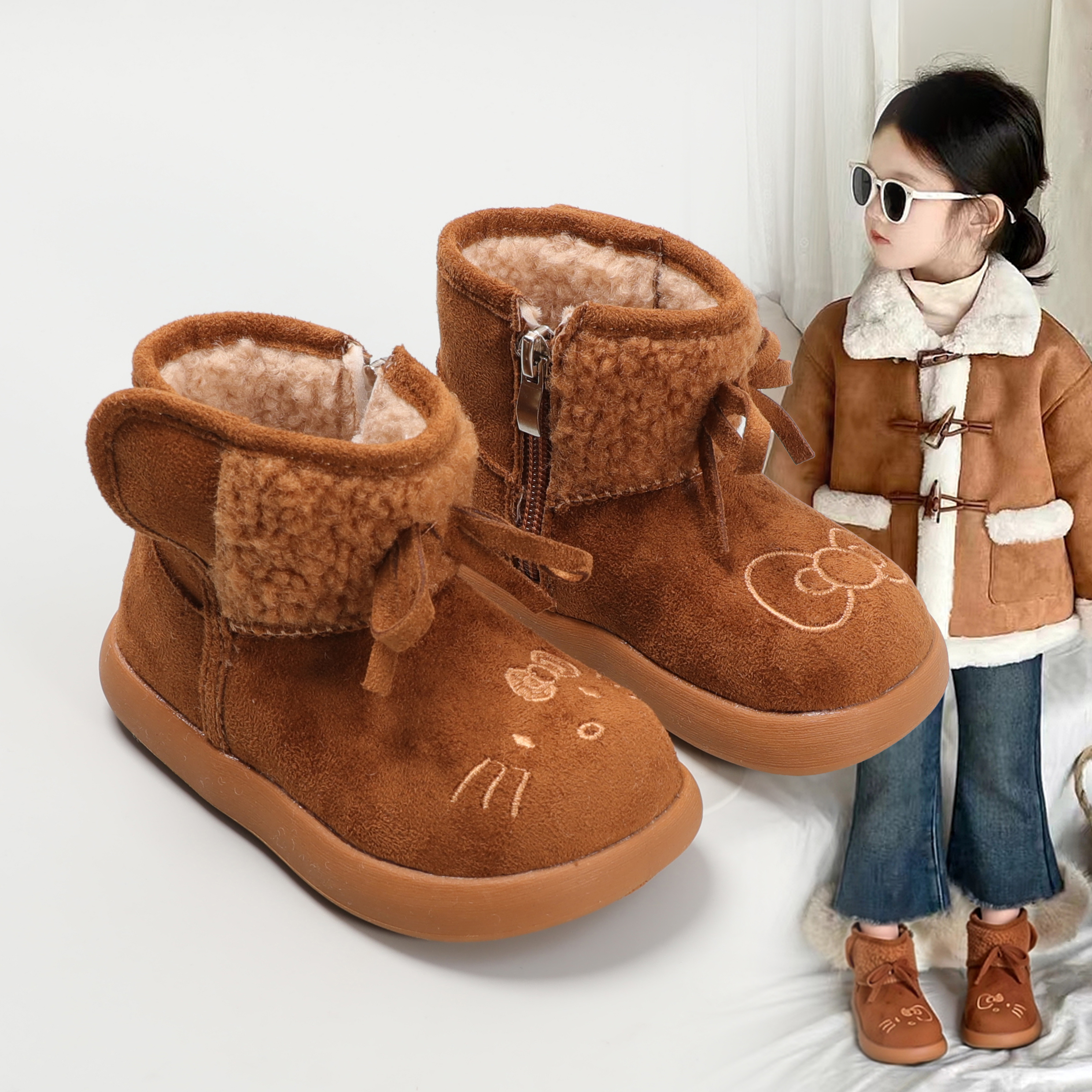 女童棉靴2025冬季新款儿童