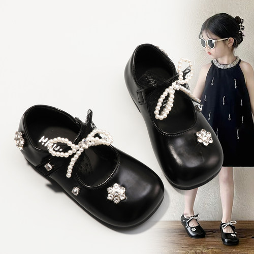 女童皮鞋2025春秋新款公主鞋