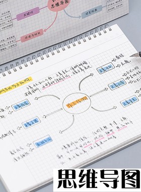 思维导图笔记本活页大号带模板