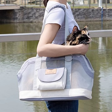 DODOPET单肩猫包夏天透气