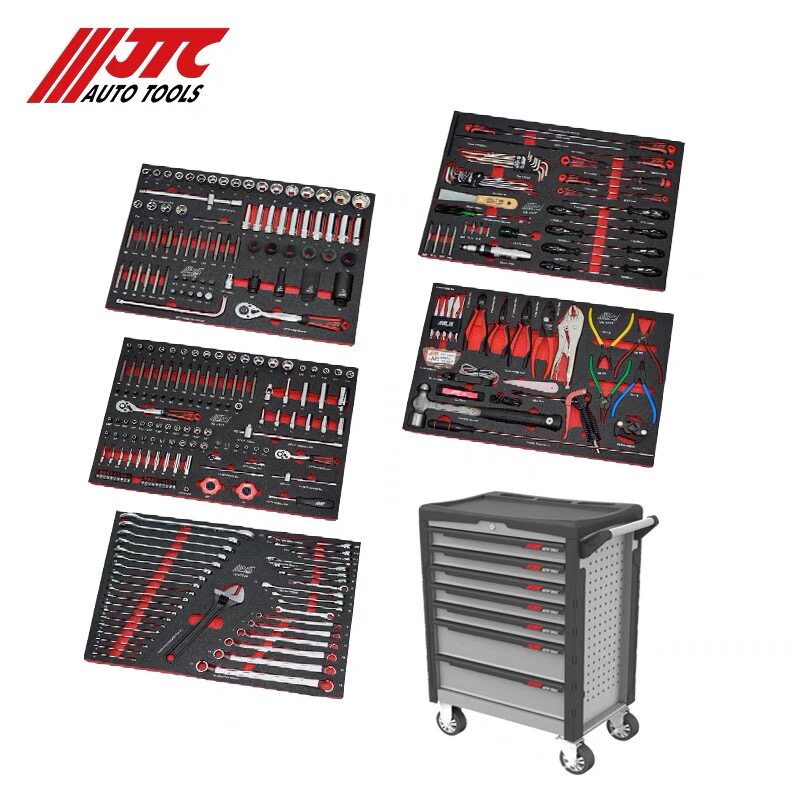 JTC工具车318件套机修工具/222件套奔宝奥通用空调工具