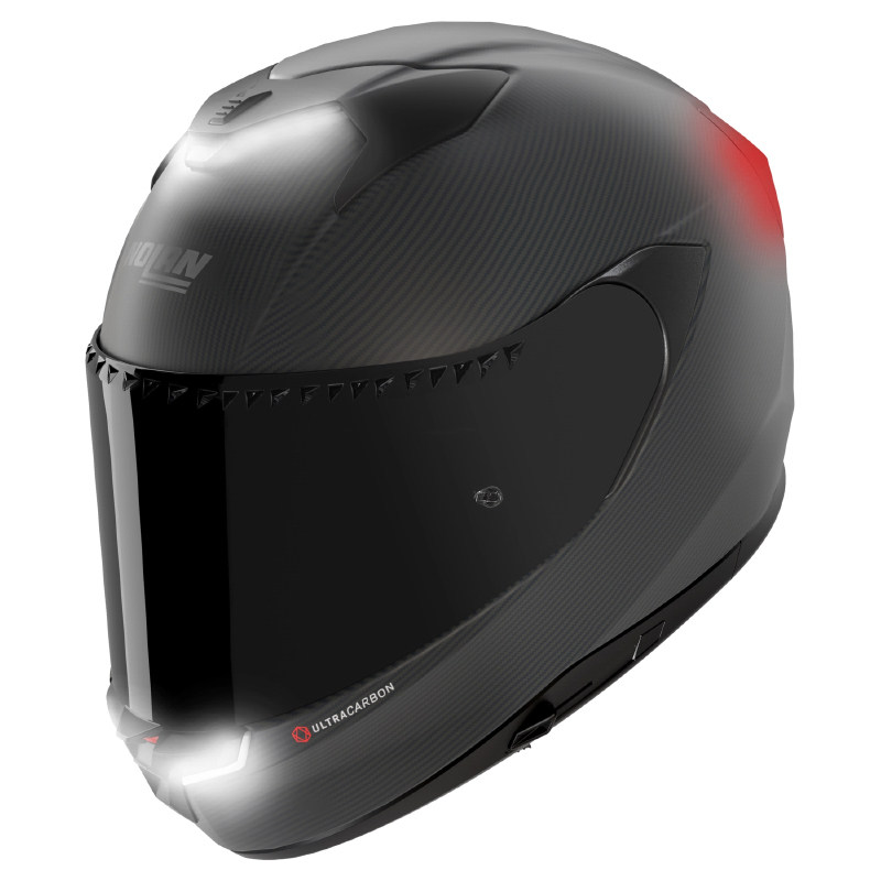 意大利诺兰Nolan X-904 碳纤维头盔LED灯头盔长途摩旅骑行头盔