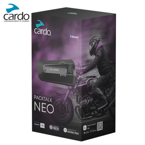 美国Cardo Packtalk Neo蓝牙头盔蓝牙通话耳机对讲机第2代5.2