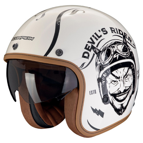 Scorpion蝎子头盔复古半盔Belfast EVO户外出游骑行轻盈半盔