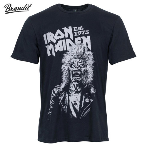 德国Brandit Iron Maiden夏季圆领短袖个性印花T恤衫休闲T恤
