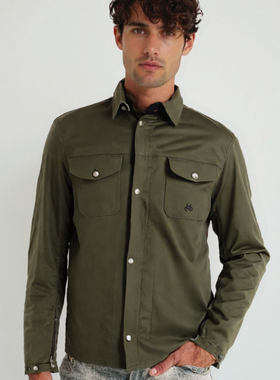 法国helstons Detroit男子衬衫外套户外通勤骑行夹克外套