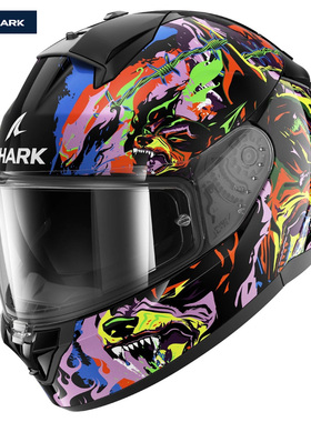 法国Shark鲨鱼 Ridill 2全盔户外骑行头盔男女双镜片个性头盔