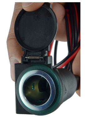 BAAS带铰链盖的车辆欧式插座