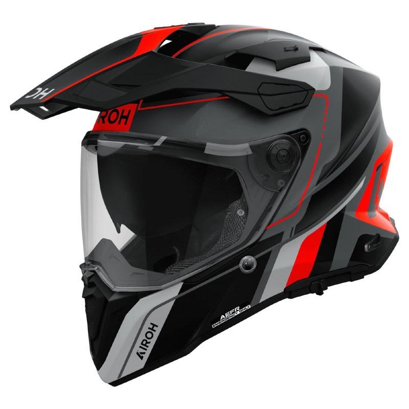 意大利Airoh Commander 2耐力头盔户外骑行头盔越野全盔双镜片