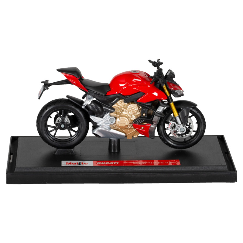 Maisto杜卡迪SUPER NAKED V4S摩托车模型1:18成人玩具模型摆件