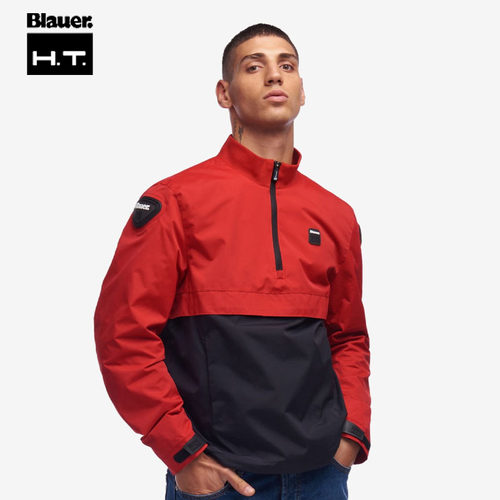 blauer美国休闲半拉链套头摩托车