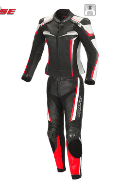 德国Buse Mille摩托车骑行服防摔真皮两件套套装皮衣夹克骑行裤女