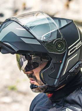 德国Schuberth舒伯特C5揭面盔户外拉力盔骑行防雾双镜片旅行盔