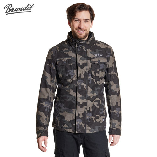 德国Brandit Dexter迷彩夹克男户外骑行服休闲复古夹克外套