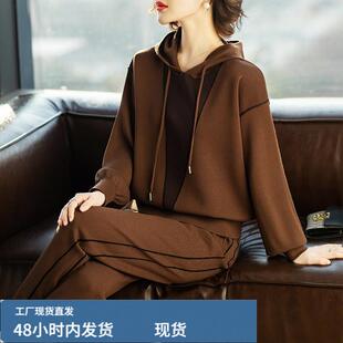40岁以上女性春秋卫衣 休闲运动套装