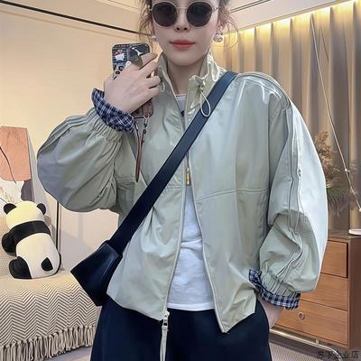 外套女2025秋季新款洋气时尚百搭显瘦拼接小个子设计短棒球服女款