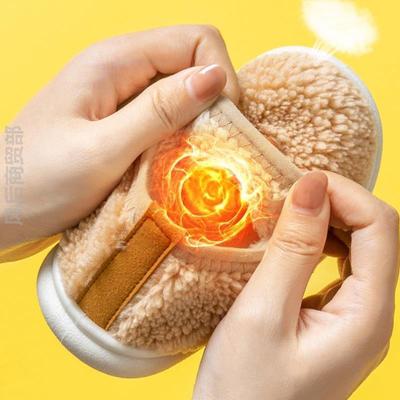 女童冬天拖鞋小孩子新款儿童小棉拖毛茸茸冬季鞋子秋冬棉鞋一岁鞋